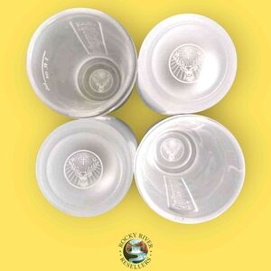 Jägermeister Embossed Shot Glasses | 1 Fluid Ounce | Frosted | Set Of 6 | Jager